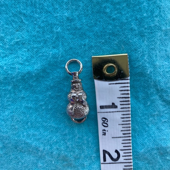 Le Stage Cape Cod convertible clasp snowman charm silver - Picture 1 of 4